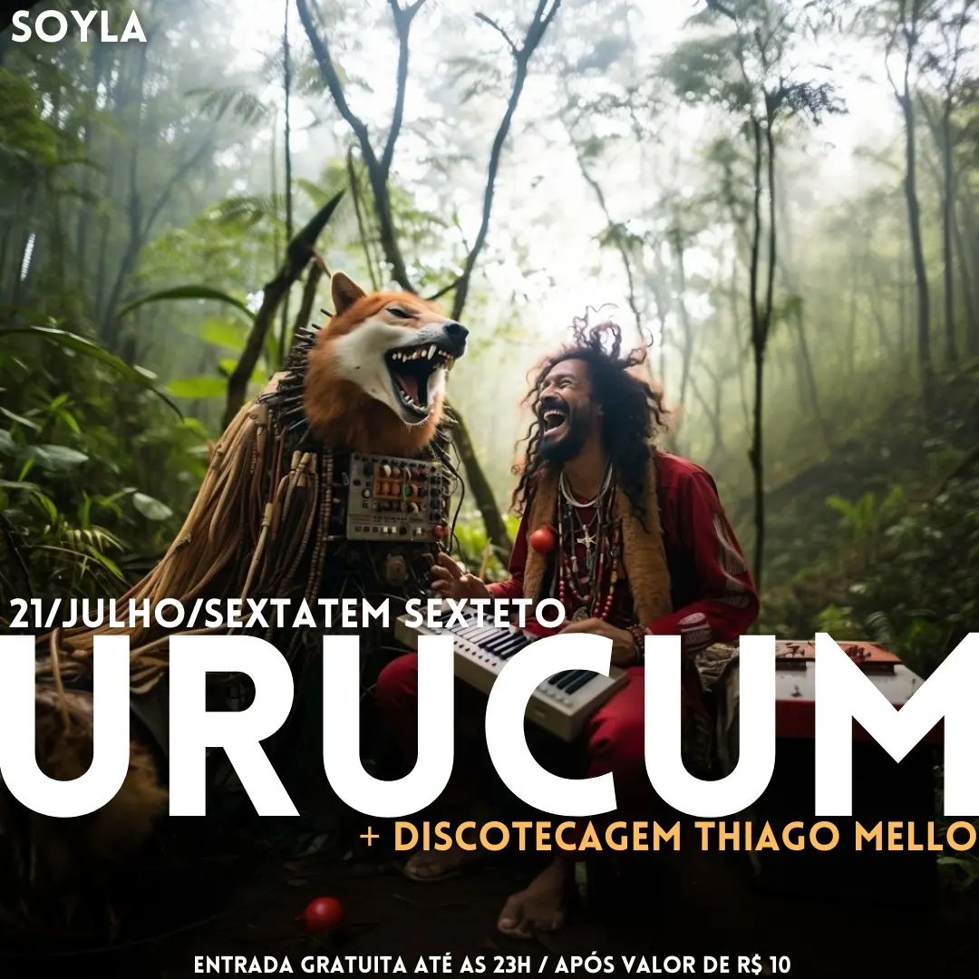 Sexteto Urucum + Discotecagem Thiago Mello